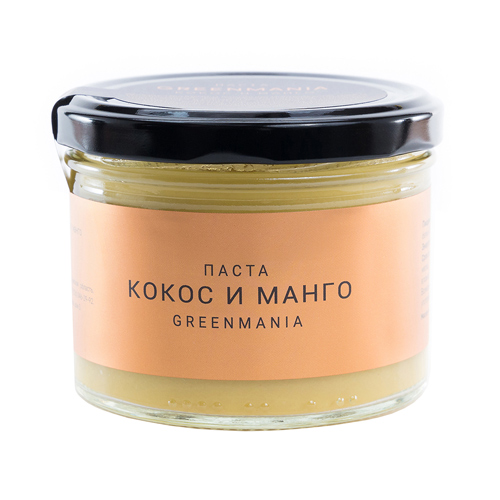 Паста кокос и манго, GreenMania, 200 г