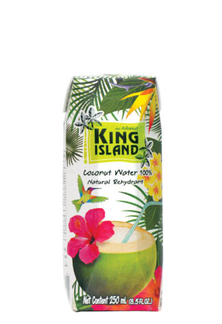 Кокосовая вода без сахара 100 %, KING ISLAND, 250 мл