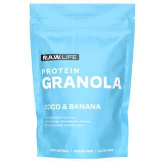 Гранола R.A.W. LIFE Protein Кокос-Банан 220 г.