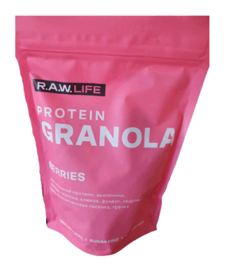 Гранола R.A.W. LIFE Protein Ягоды 220 г.