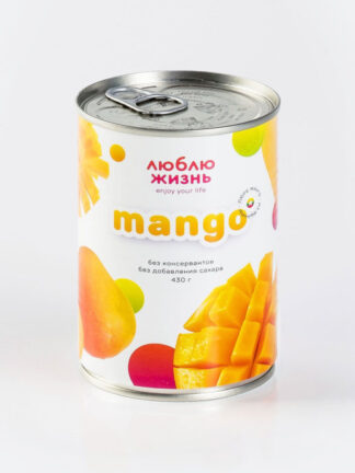 Манго из Мьянмы (пюре), Люблю жизнь, 430 г, ж/б