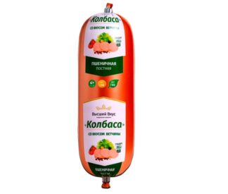 Колбаса пшеничная со вкусом Ветчины, Высший вкус, 400 г