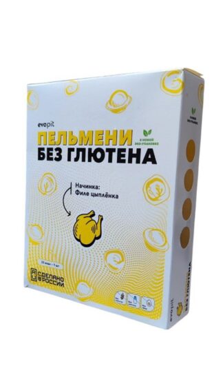 Пельмени без глютена с цыпленком, Эвопит, 350 г