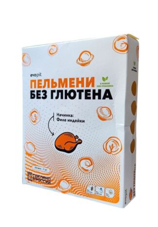 Пельмени без глютена с индейкой, Эвопит, 350 г
