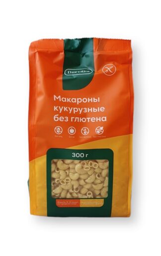 Макароны кукурузные Рожок, Диетика, 300 г