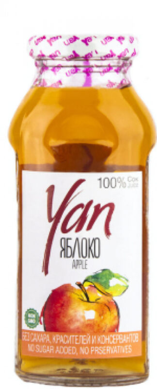 Яблочный сок, Yan, 250 мл