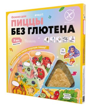 Основа для пиццы без глютена, Эвопит, 450 г