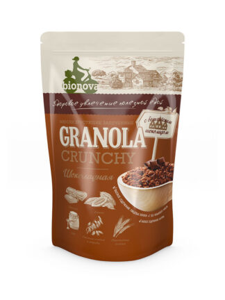 Гранола Crunchy "BIONOVA" 350 гр. Шоколадная