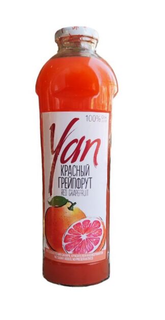 Грейпфрутовый сок, Yan, 930 мл