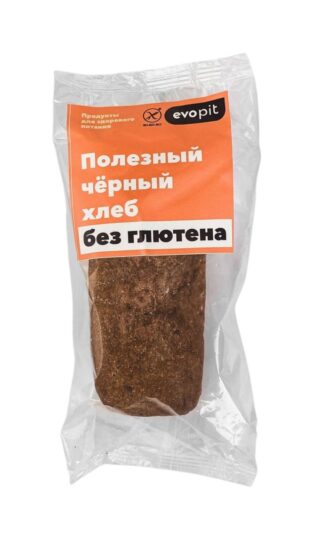 Хлеб Черный безглютеновый, Эвопит, 330 г