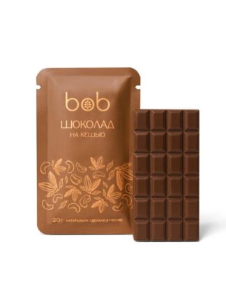 Молочный шоколад на Кешью, Raw Bob, 20 г